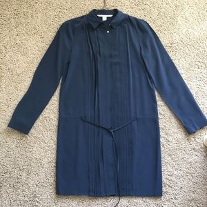 DVF Size 4 Silk Shirt Dress